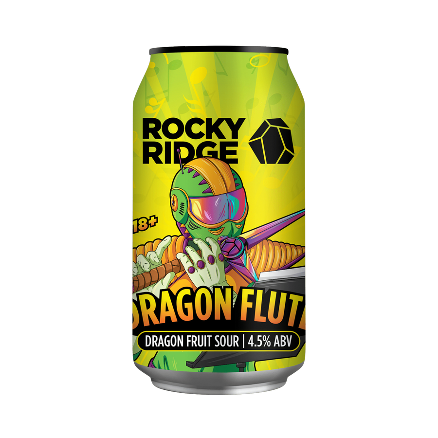Rocky Ridge brewing Co - Dragon Flute Dragon Fruit Sour 4.5% 375ml Can