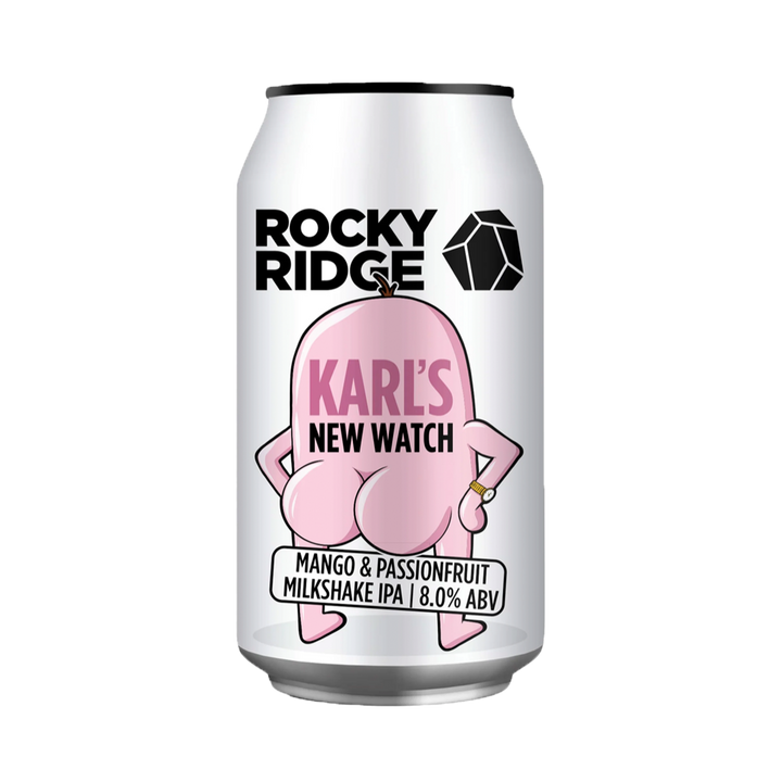 Rocky Ridge Brewing Co - Karl's New Watch Mango & Passionfruit Milkshake Double IPA 8% 375ml Can