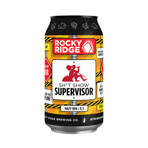 Rocky Ridge Brewing Co - Sh*t Show Supervisor Hazy Double IPA 8.5% 375ml Can