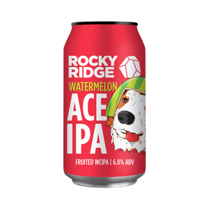 Rocky Ridge - Watermelon Ace IPA Fruited West Coast IPA 6.8% 375ml Can