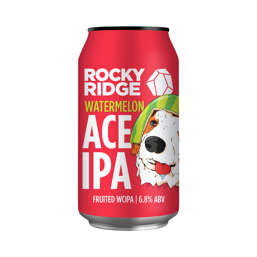 Rocky Ridge - Watermelon Ace IPA Fruited West Coast IPA 6.8% 375ml Can