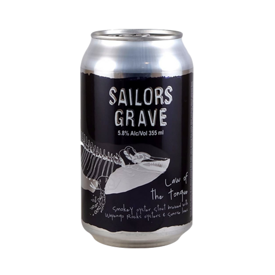 Sailors Grave Brewing - Law Of The Tongue Oyster Stout 5.8% 355ml Can355ml Can