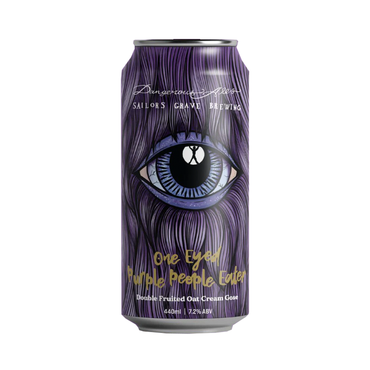 Sailors Grave Brewing - One Eyed Purple People Eater Double Fruited Oat Cream Gose 7.2% 440ml Can