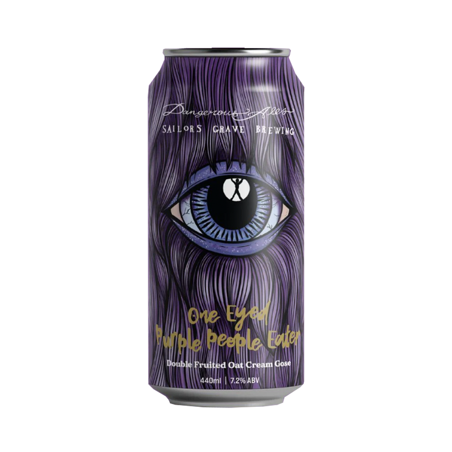 Sailors Grave Brewing - One Eyed Purple People Eater Double Fruited Oat Cream Gose 7.2% 440ml Can