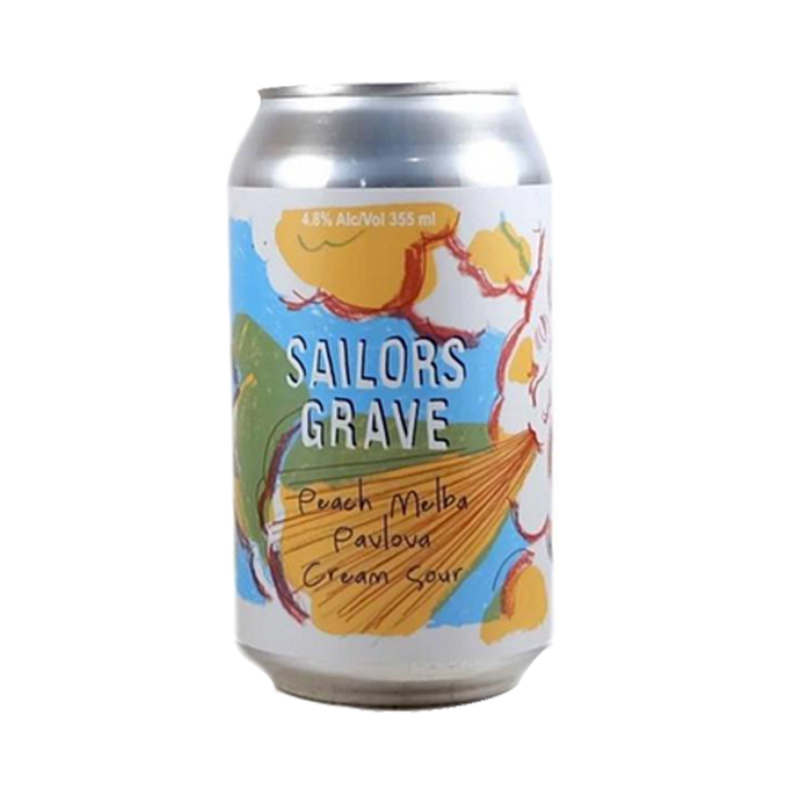 Sailors Grave Brewing - Peach Melba Pavlova Cream Sour 5.2% 355ml Can