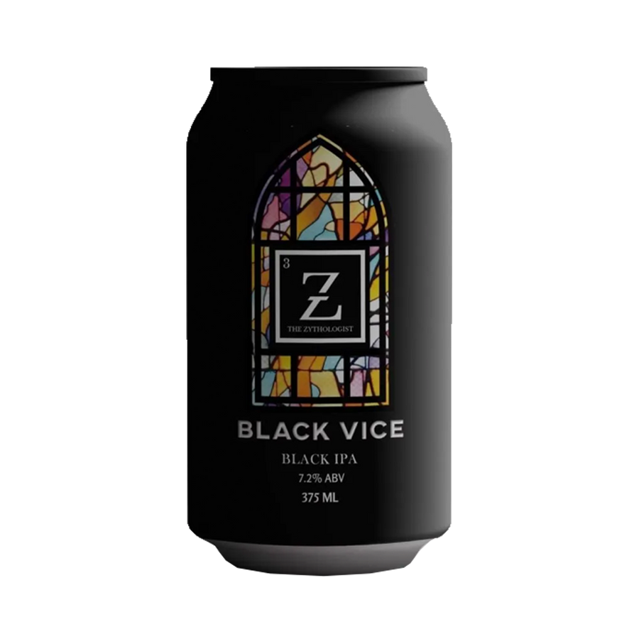 The Zythologist - Black Vice Black IPA 7.2% 375ml Can