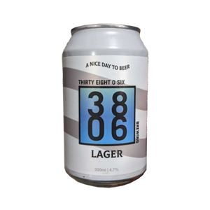 Thirty Eight O Six Brewing - Lager 4.8% 375ml Can