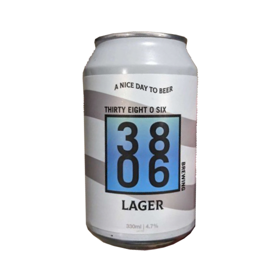 Thirty Eight O Six Brewing - Lager 4.8% 375ml Can