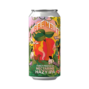 Urbanaut brewing Co - First Press 13 Nectarine Hazy IPA 5.7% 440ml Can