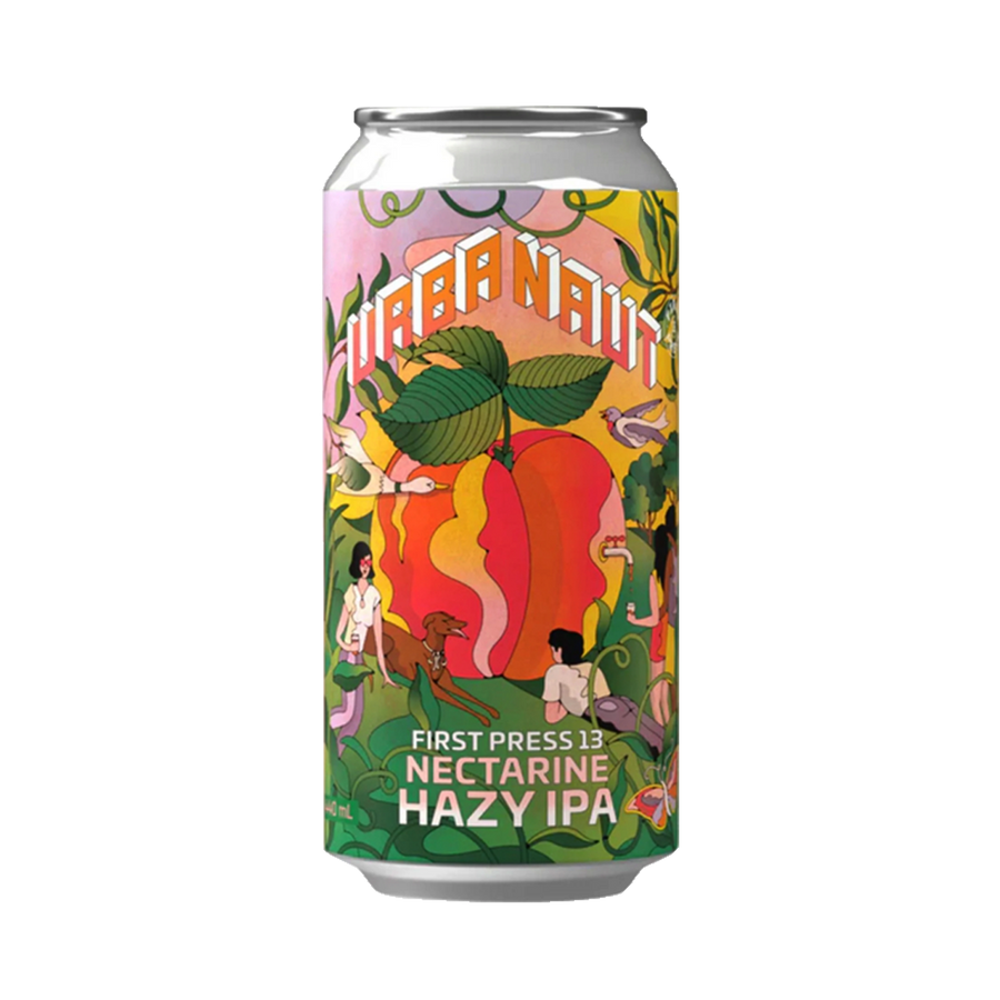 Urbanaut brewing Co - First Press 13 Nectarine Hazy IPA 5.7% 440ml Can