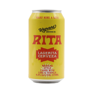 Wayward Brewing Co - Rita Lagerita Cerveza 4.5% 375ml Can