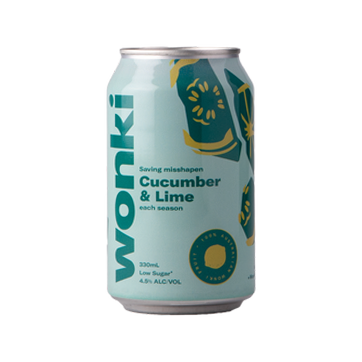 Wonki - Cucumber & Lime Seltzer 4.5% 330ml Can