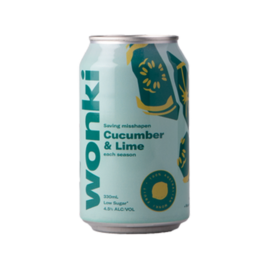 Wonki - Cucumber & Lime Seltzer 4.5% 330ml Can