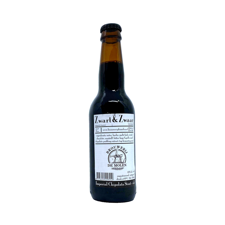 De Molen Brouwerij - Zwart & Zwaar Imperial Chipolata Stout 12.8% 330ml Bottle