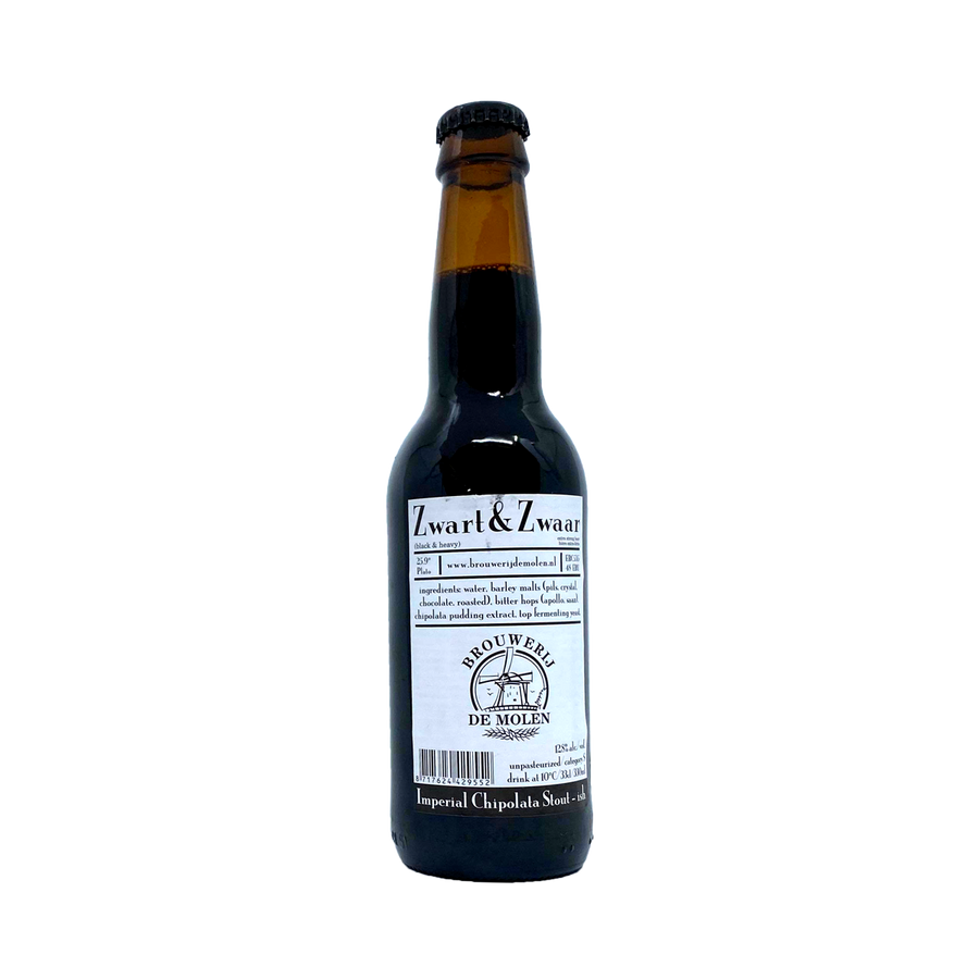 De Molen Brouwerij - Zwart & Zwaar Imperial Chipolata Stout 12.8% 330ml Bottle