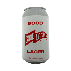 Good Land Brewing Co - Good Lager 4.7% 355ml Can