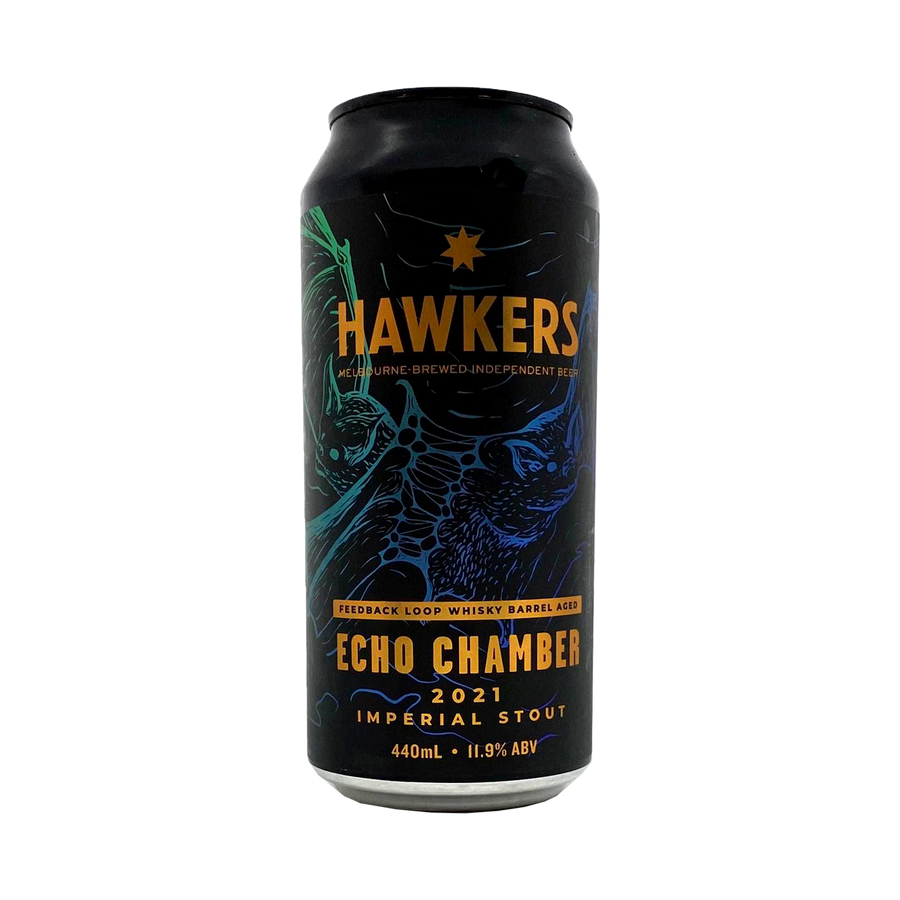 Hawkers - Echo Chamber 2021 Feedback Whisky Barrel Aged Imperial Stout 11.9% 440ml Can