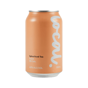 Local Brewing Co - Peach Iced Tea Spiked Seltzer 4% 330ml Can