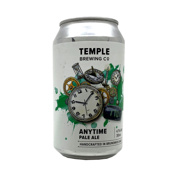 Temple Brewing Co -  Anytime Pale Ale 4.7% 355ml Can