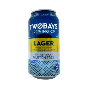 TwoBays Brewing Co - Lager 4.5% 375ml Can