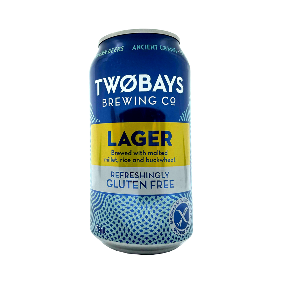 TwoBays Brewing Co - Lager 4.5% 375ml Can