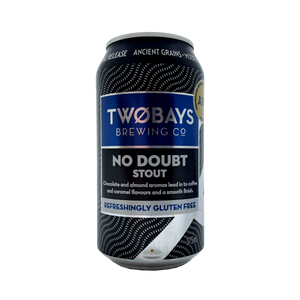 TwoBays Brewing Co - No Doubt Stout 6.2% 375ml Can