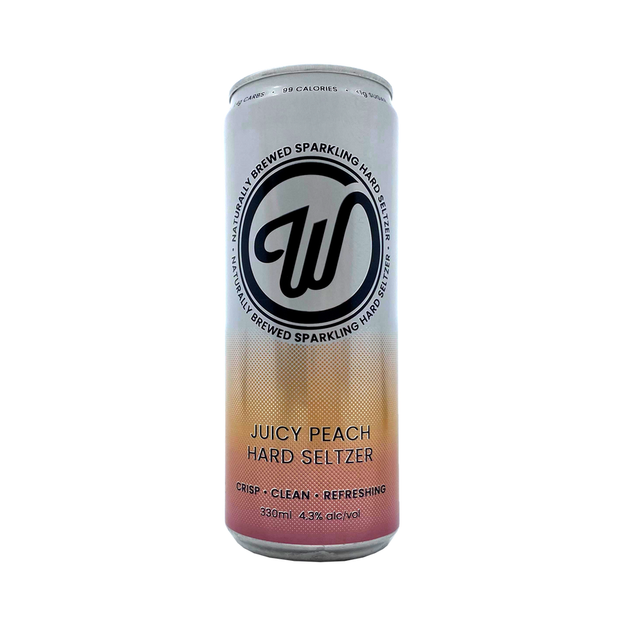Wayward Brewing Co - Hard Seltzer Juicy Peach 4.3% 330ml Can